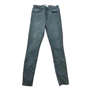 Frame Denim Le High Skinny Jeans sz 30 Black Womens